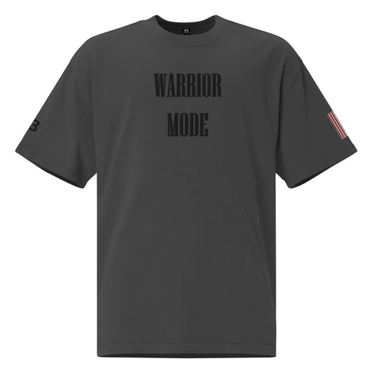 Warrior Mode Oversized faded t-shirt